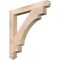 Ekena Millwork Merced Arts & Crafts Smooth Bracket, Douglas Fir, 3 1/2"W x 32"D x 32"H BKT04X32X32MRC03SDF - alternate 1